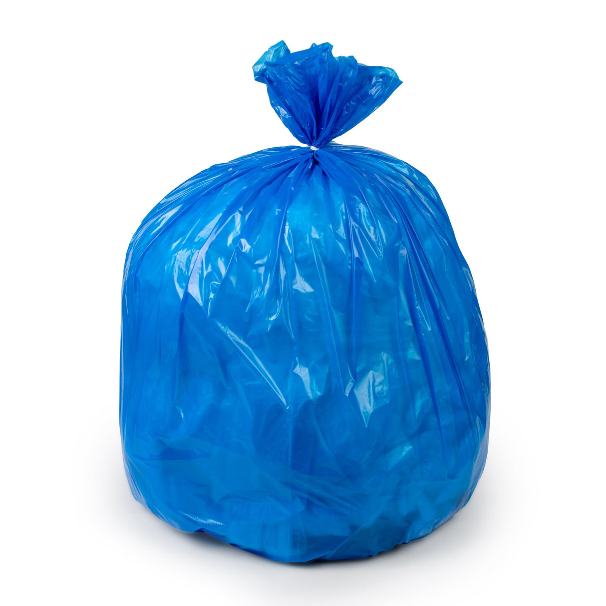 Recyclying Bag Colonial Bag 15 gal. Blue LLDPE 0.80 mil 24 X 32 Inch X-Seal Bottom Coreless Roll - BeHope