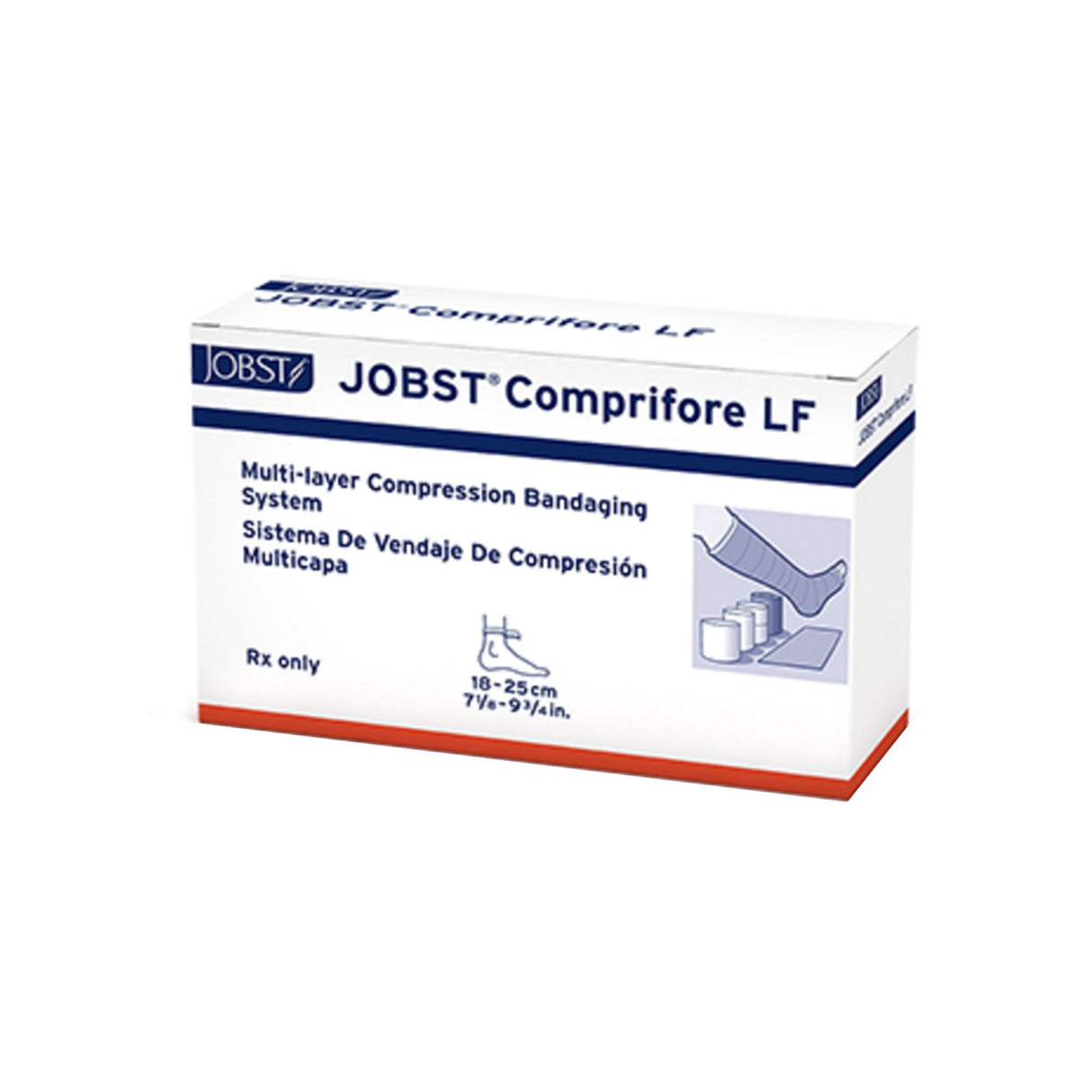 4 Layer Compression Bandage System JOBST® Comprifore® LF 7 to 10 Inch No Closure Tan / White NonSterile 40 mmHg - BeHope