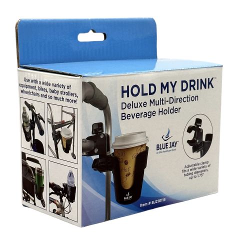 Hold My Drink Dlx Multi-direct Beverage Cup Holder Blue Jay - BeHope