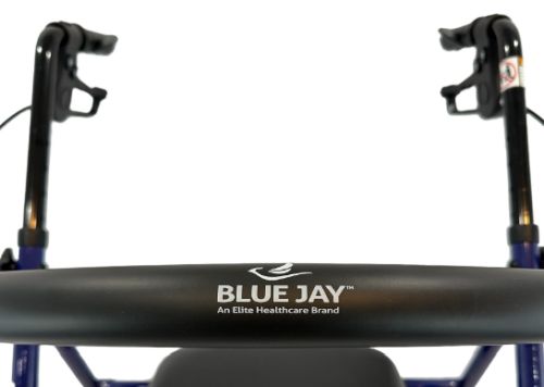 Roll With Me Steel Rollator W/6 Wheels K/d Blue Case/2 - BeHope