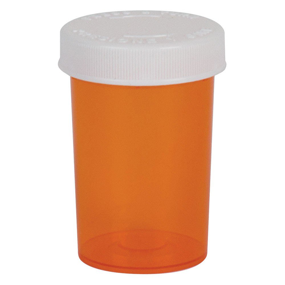 Prescription Vial Ezydose® Push & Turn 20 DRAM Amber - BeHope