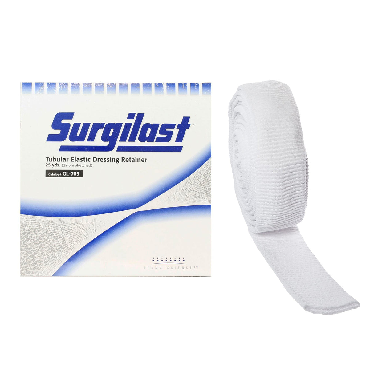 Elastic Net Retainer Dressing Surgilast® Tubular Elastic 25 Yard Size 3 White Medium Hand / Arm / Leg / Foot NonSterile - BeHope