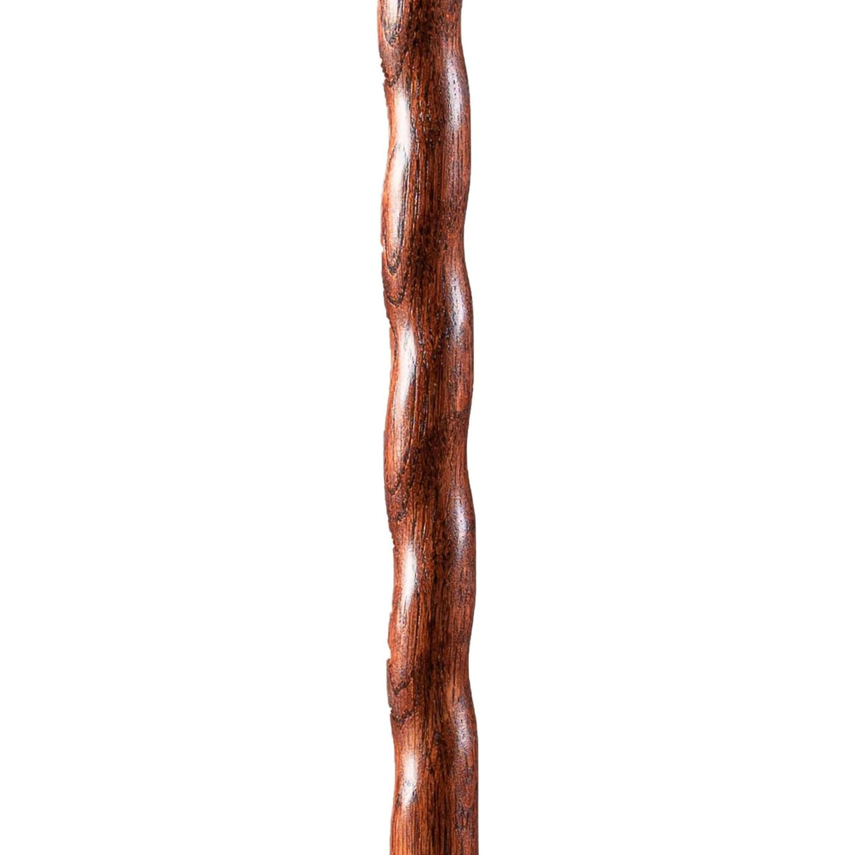 Walking Stick Brazos™ Twisted Trekker Wood 55 Inch Height Red Oak - BeHope
