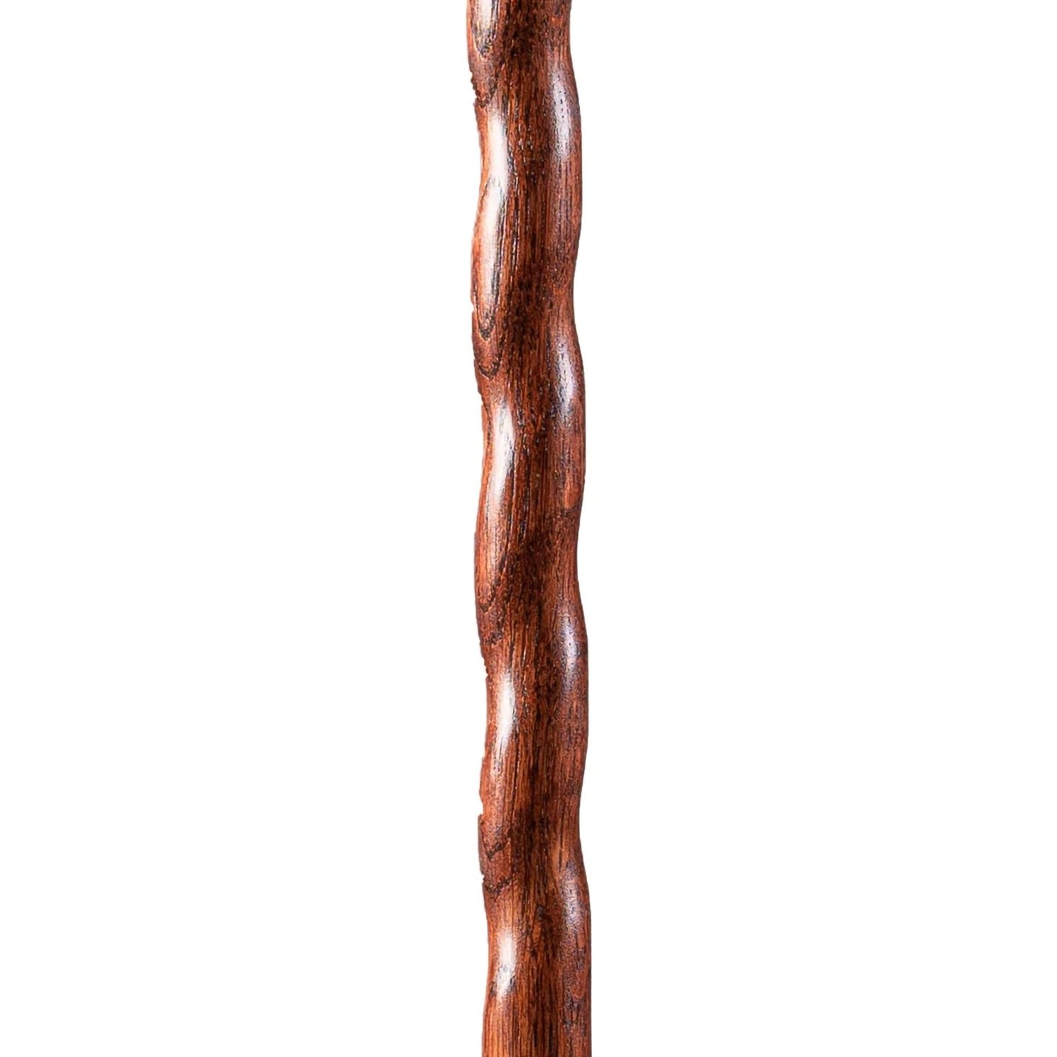 Walking Stick Brazos™ Twisted Trekker Wood 55 Inch Height Red Oak - BeHope