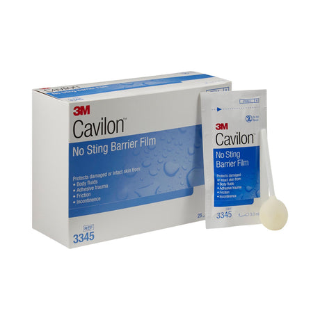 Skin Barrier Applicator 3M™ Cavilon™ No Sting 26 to 62% Strength Hexamethyldisiloxane / Isooctane / Acrylate Terpolymer / Polyphenylmethylsiloxane Individual Packet Sterile - BeHope