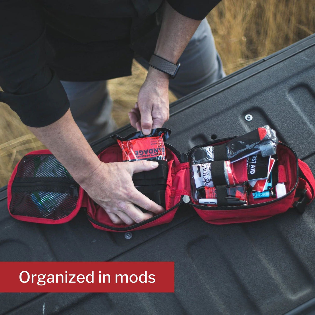 First Aid Kit My Medic™ MYFAK Pro Red Nylon Bag - BeHope