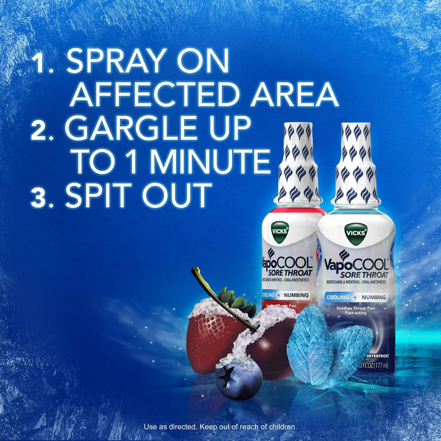 Sore Throat Relief Vicks® VapoCOOL™ Spray 6 oz. - BeHope
