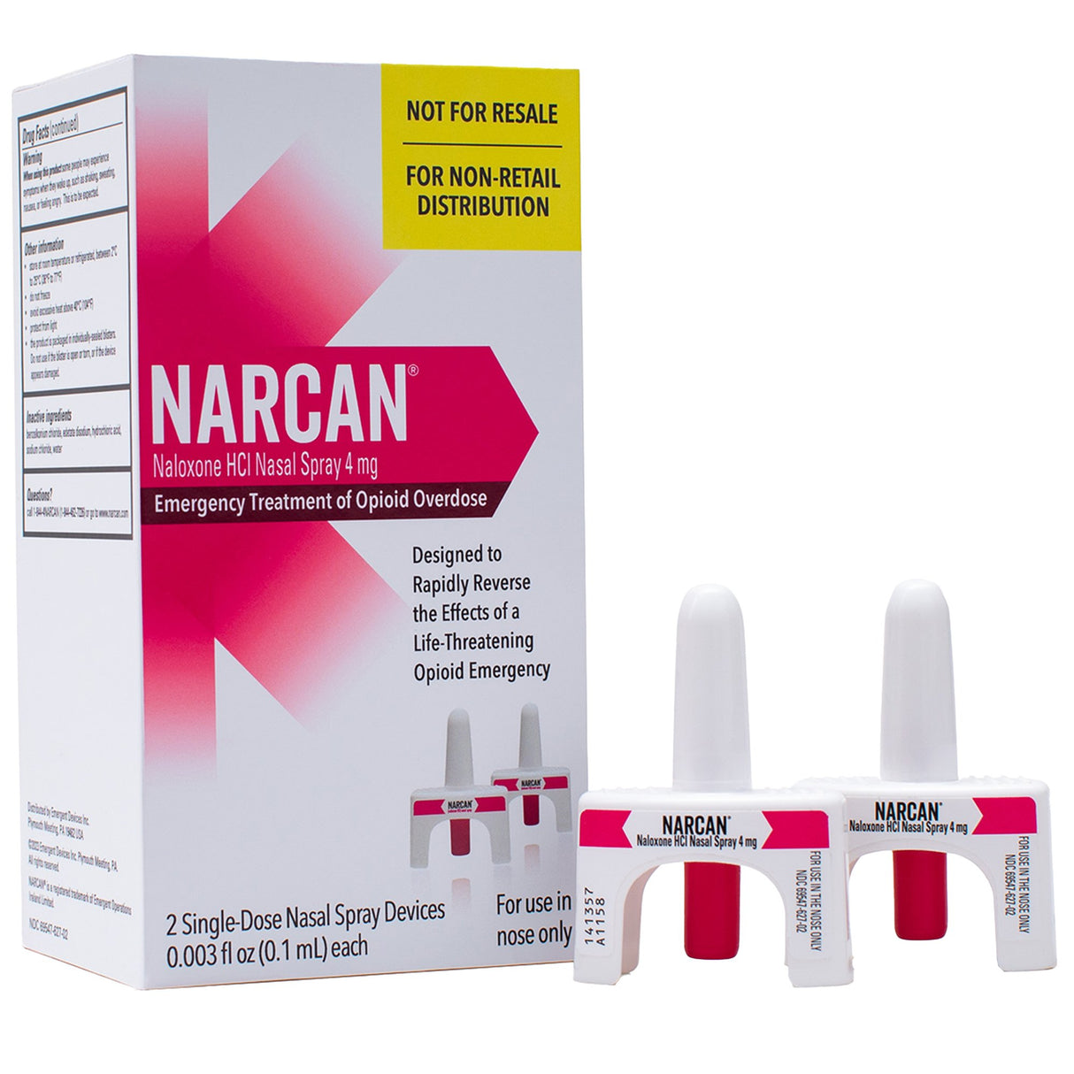 Narcan® Naloxone HCl 4 mg Spray 0.1 mL - BeHope