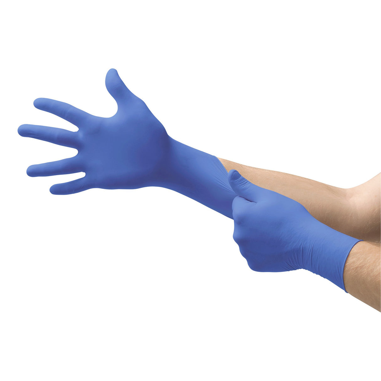 Exam Glove Ultraform® Small NonSterile Nitrile Standard Cuff Length Textured Fingertips Blue Not Rated - BeHope