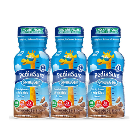 Pediatric Oral Supplement PediaSure® Grow & Gain Shake Chocolate Flavor 8 oz. Bottle Liquid Calories - BeHope