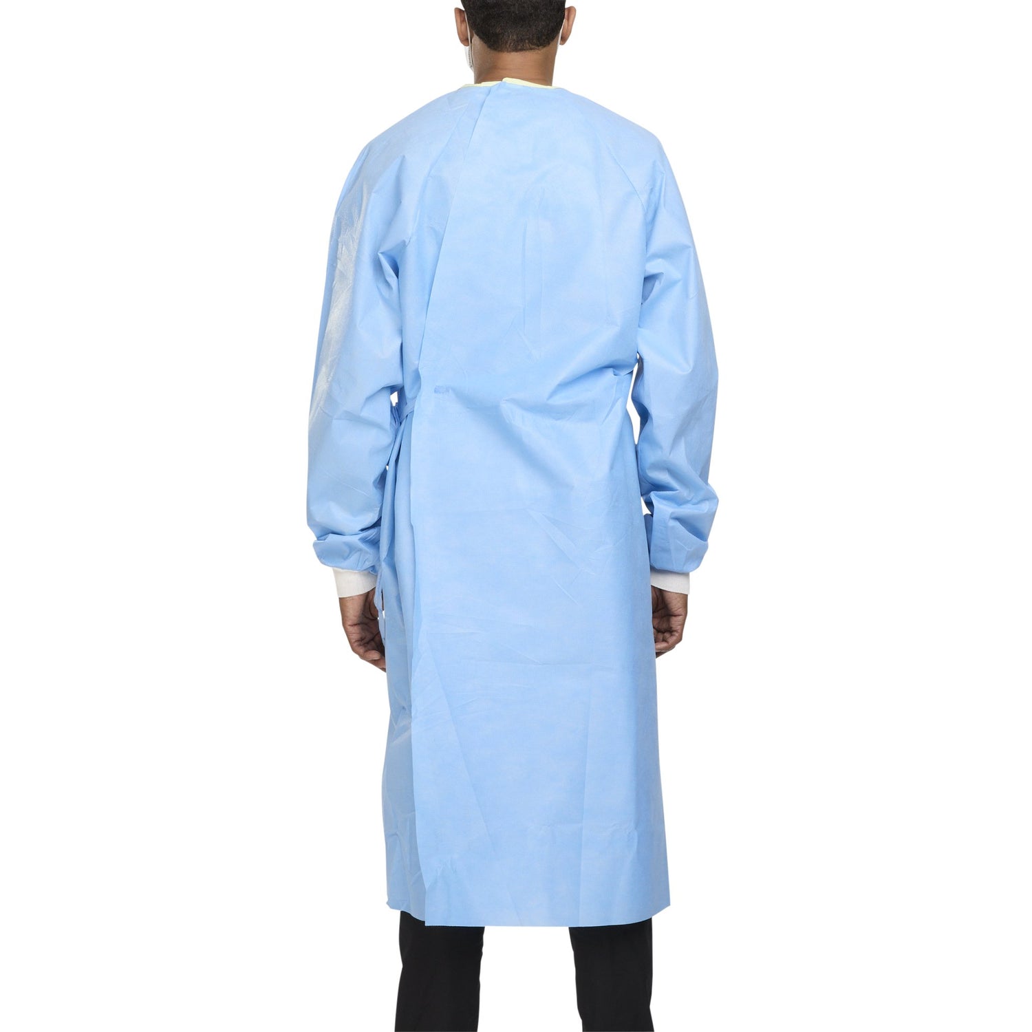 Non-Reinforced Surgical Gown with Towel ULTRA X-Large Blue Sterile AAMI Level 3 Disposable - BeHope