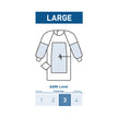 Fabric-Reinforced Surgical Gown with Towel McKesson Large Blue Sterile AAMI Level 3 Disposable - BeHope
