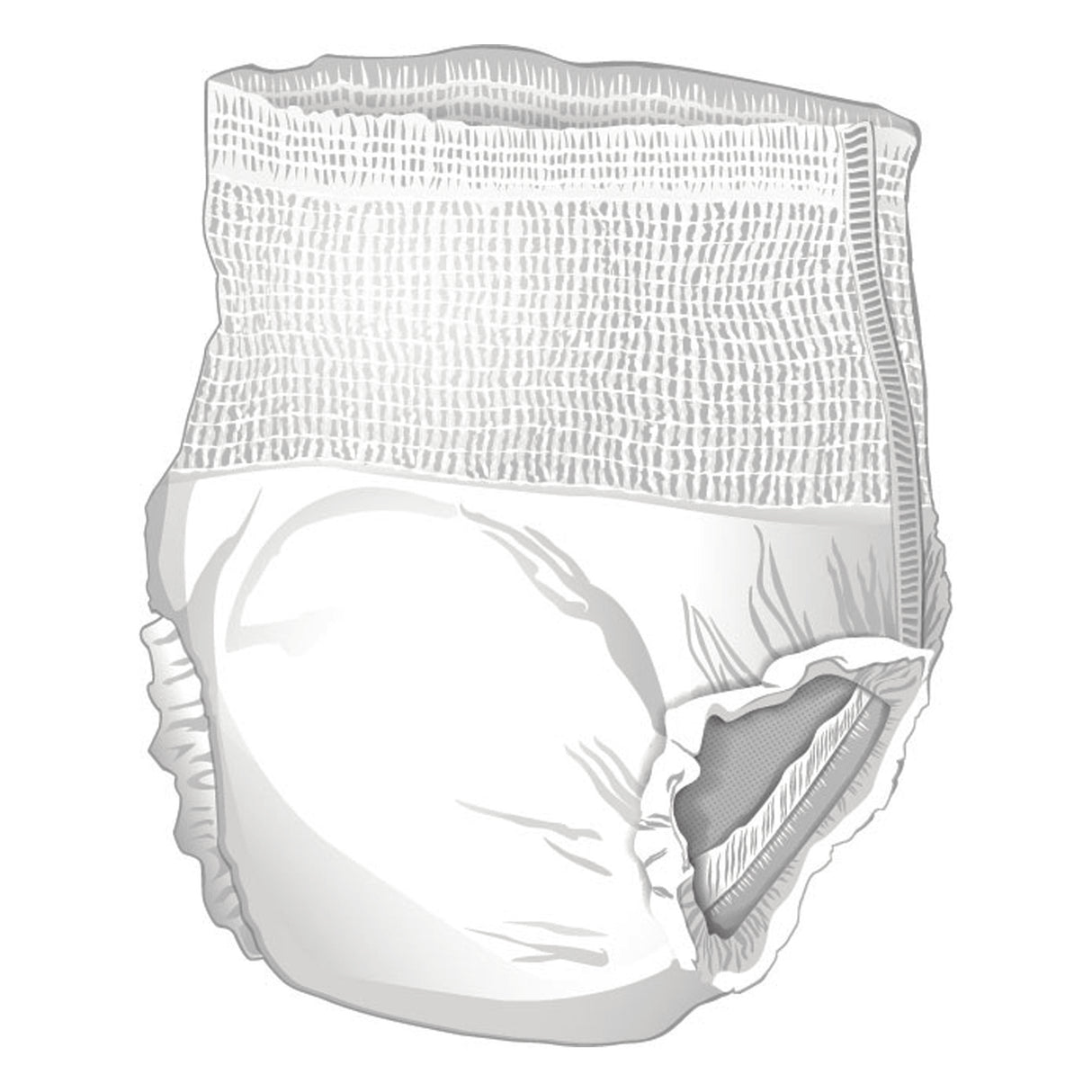 Unisex Adult Absorbent Underwear McKesson Ultra Pull On with Tear Away Seams Small Disposable Heavy Absorbency - BeHope