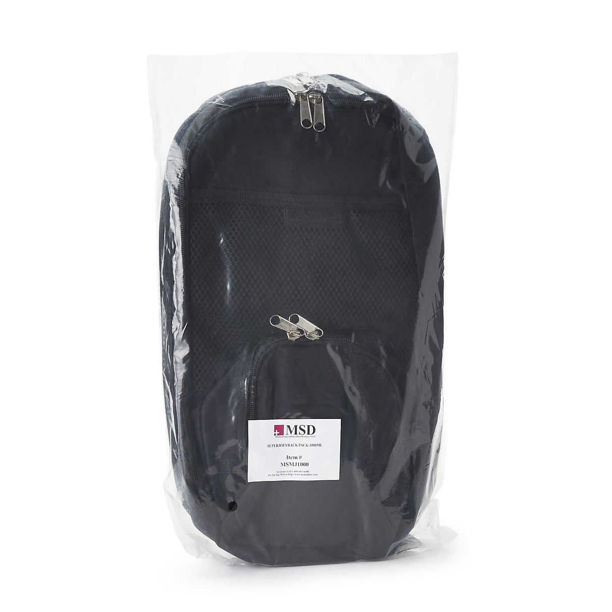 Feeding Pump Backpack McKesson Black, Pump Pocket, Outside View Window, Solution Wrap, Support Straps, 2 X 9 X 15 Inch - BeHope