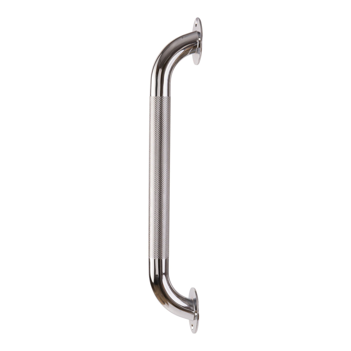 Bathtub Grab Bar DMI® Silver Knurled Steel - BeHope