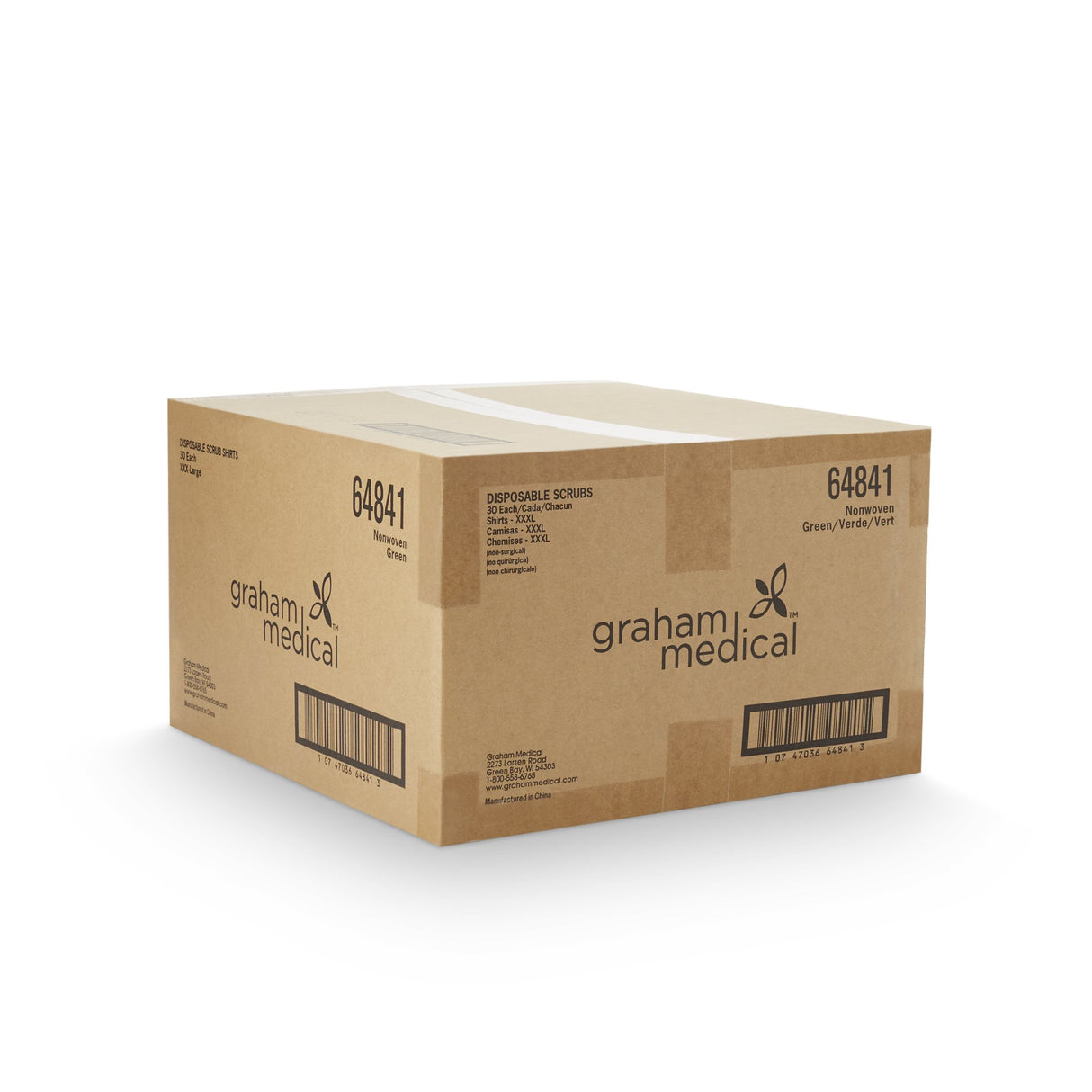 Patient Shirt 3X-Large Green Without Pockets Short Sleeve Unisex - BeHope