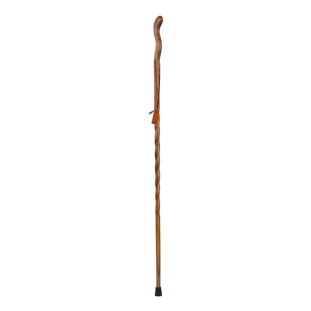 Walking Stick Brazos™ Twisted Fitness Walker Wood 48 Inch Height Brown - BeHope