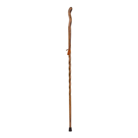Walking Stick Brazos™ Twisted Fitness Walker Wood 48 Inch Height Brown - BeHope