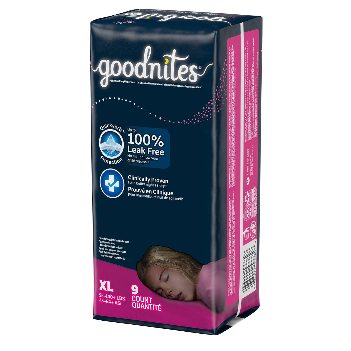 Female Youth Absorbent Underwear GoodNites® Pull On with Tear Away Seams X-Large Disposable Heavy Absorbency - BeHope