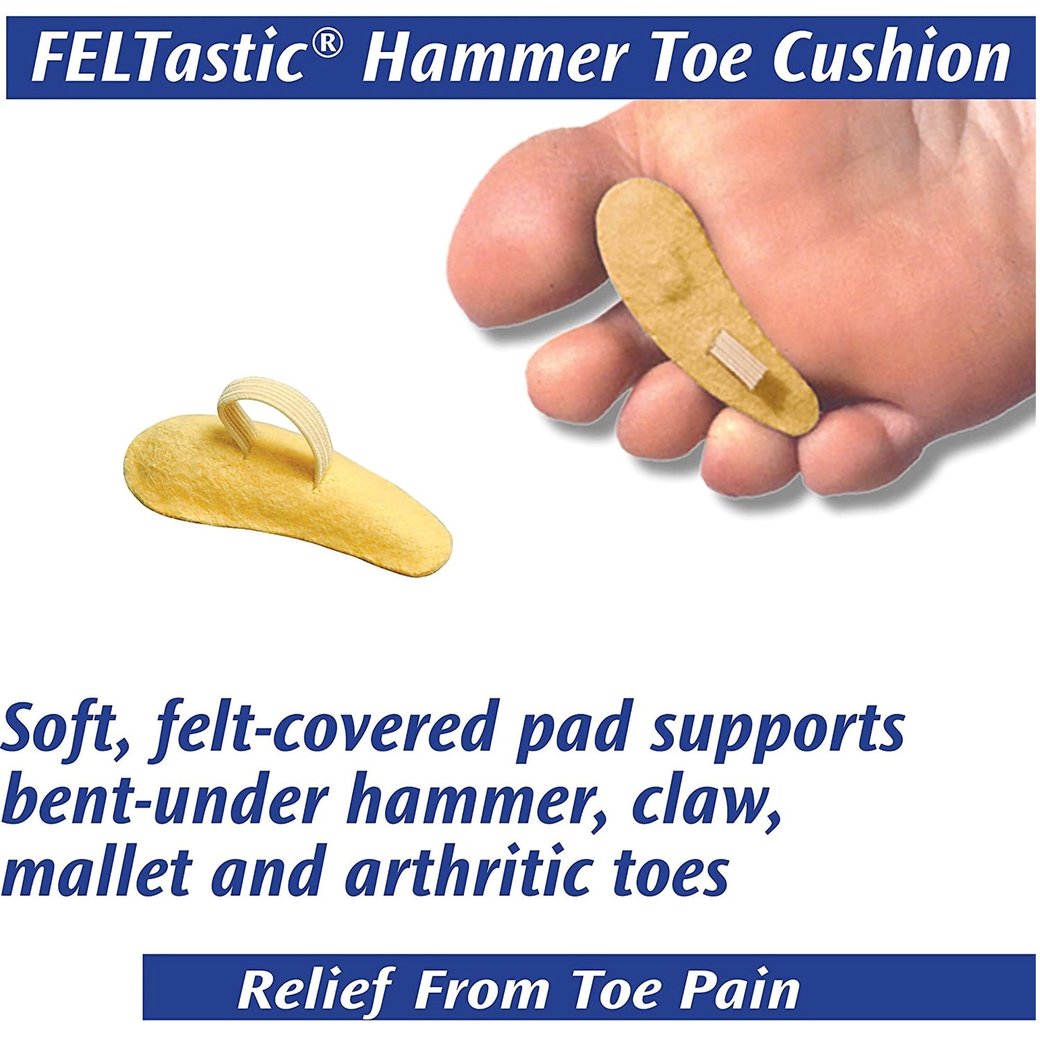 Hammer Toe Crest Pedifix® Large Pull-On Male 9 to 10 / Female 11 and Up Right Foot - BeHope