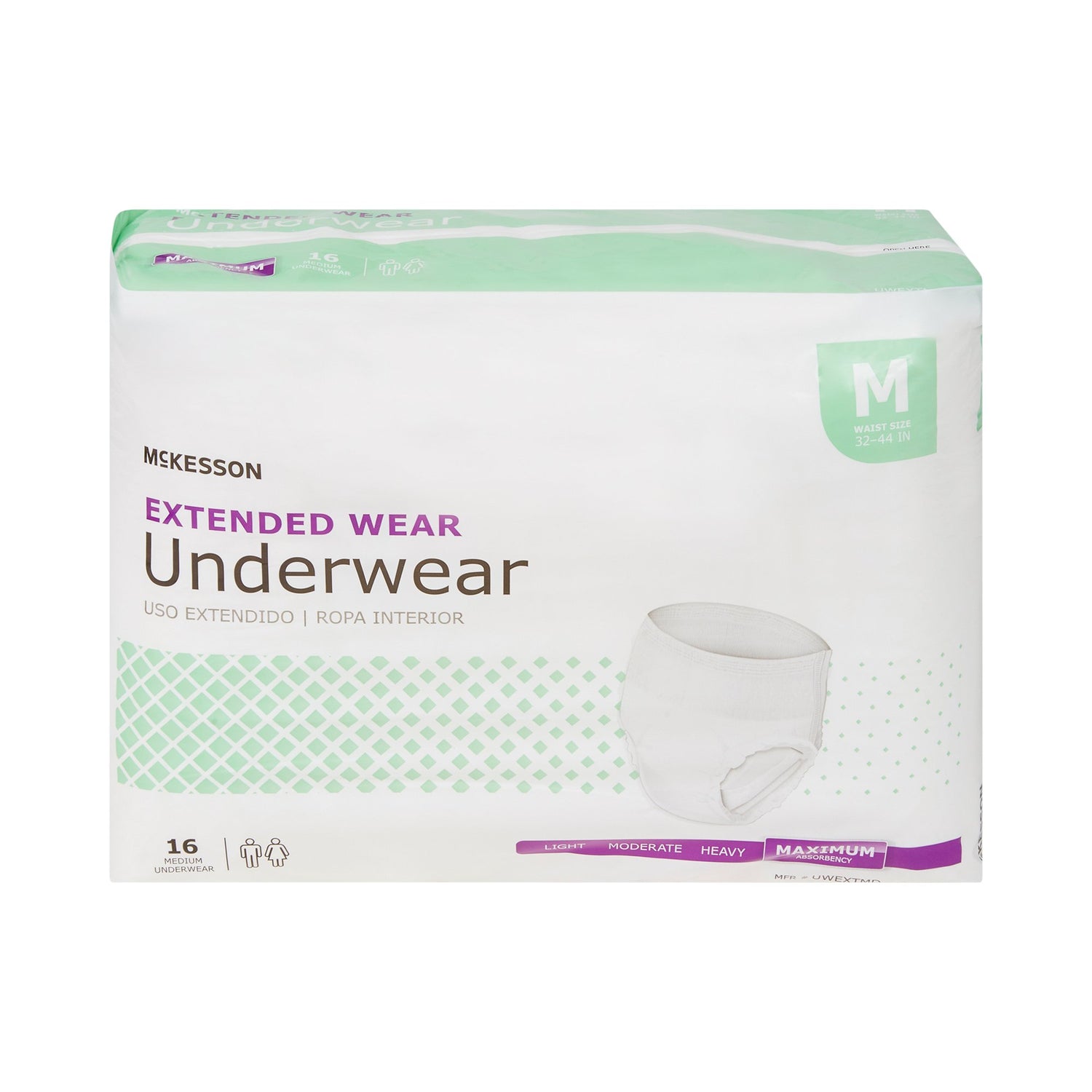 Unisex Adult Absorbent Underwear McKesson Pull On with Tear Away Seams Medium Disposable Heavy Absorbency - BeHope