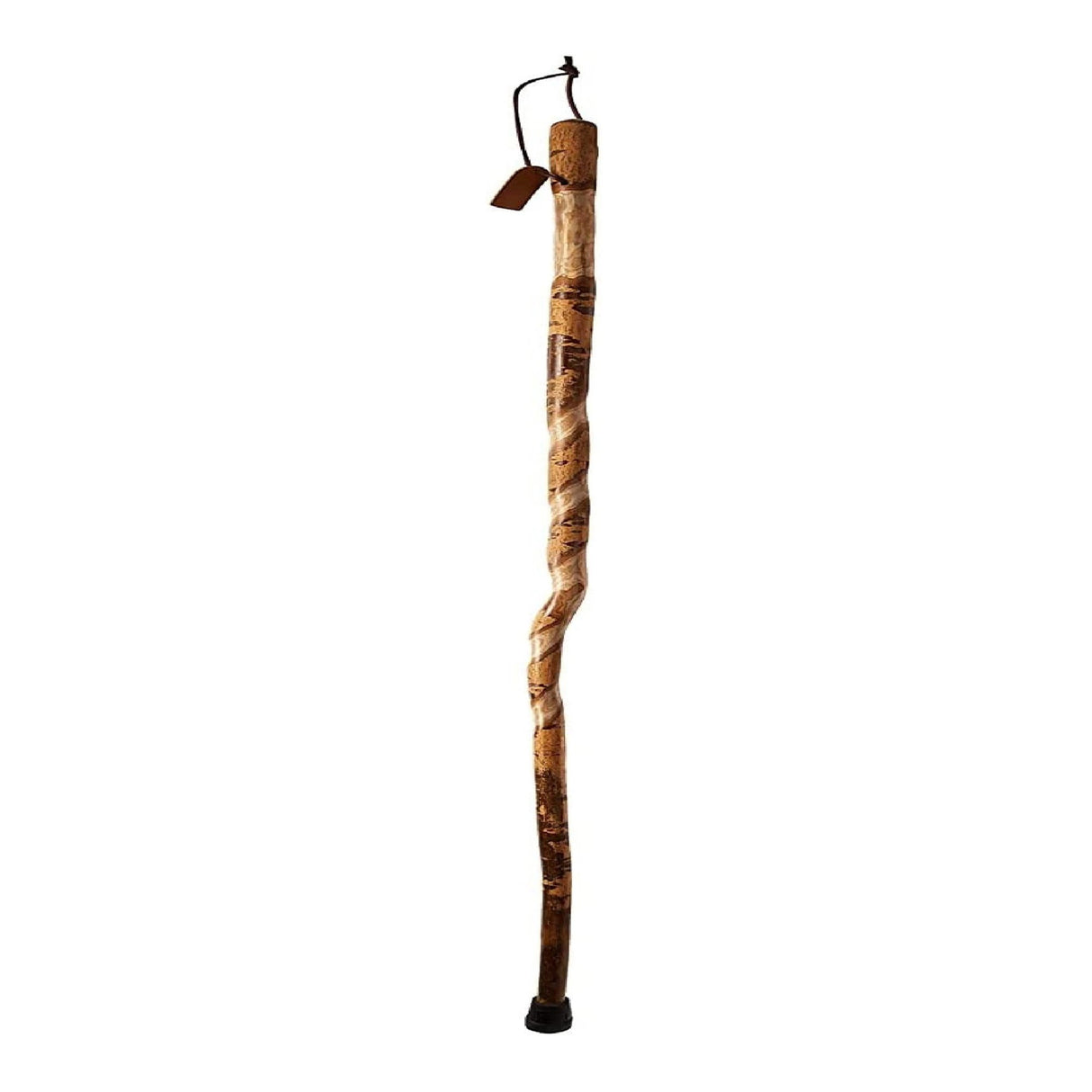 Walking Stick Brazos Twisted Wood 55 Inch Height American Hardwood - BeHope