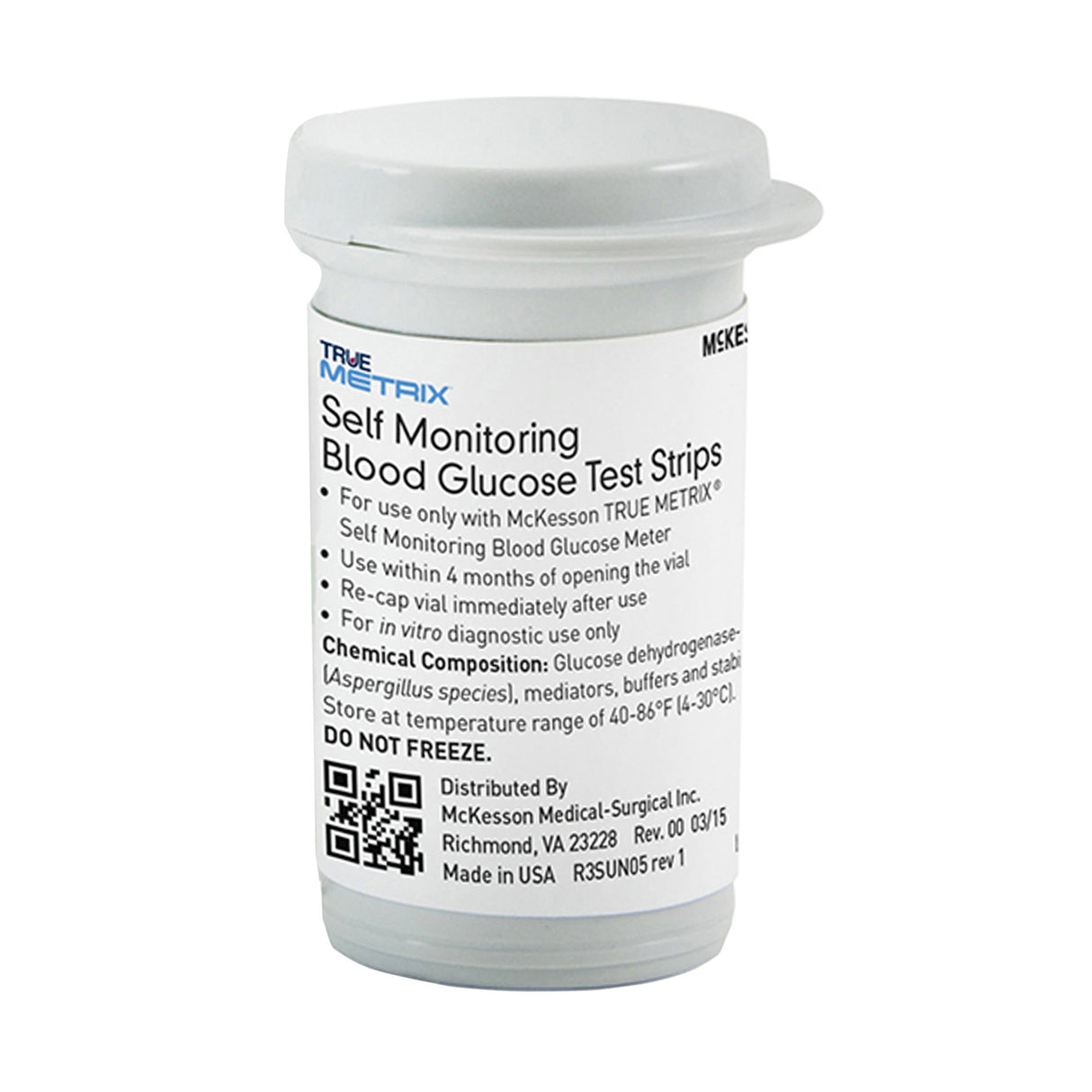 Blood Glucose Test Strips McKesson TRUE METRIX® 50 Strips per Pack - BeHope