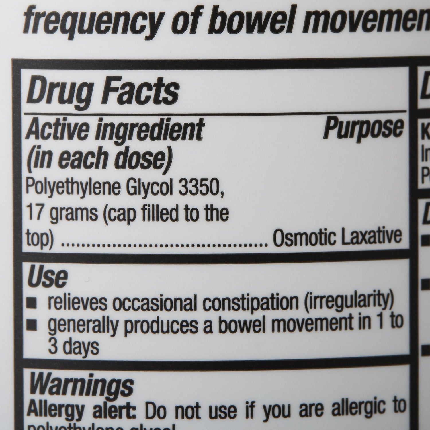 Laxative Geri-Care® Powder 17.9 oz. Polyethylene Glycol 3350 - BeHope