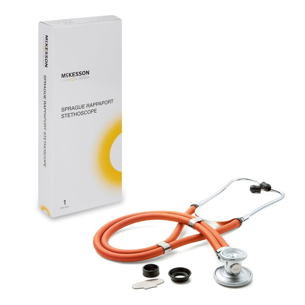 Sprague Stethoscope McKesson Orange 2-Tube 22 Inch Tube Double Sided Chestpiece - BeHope