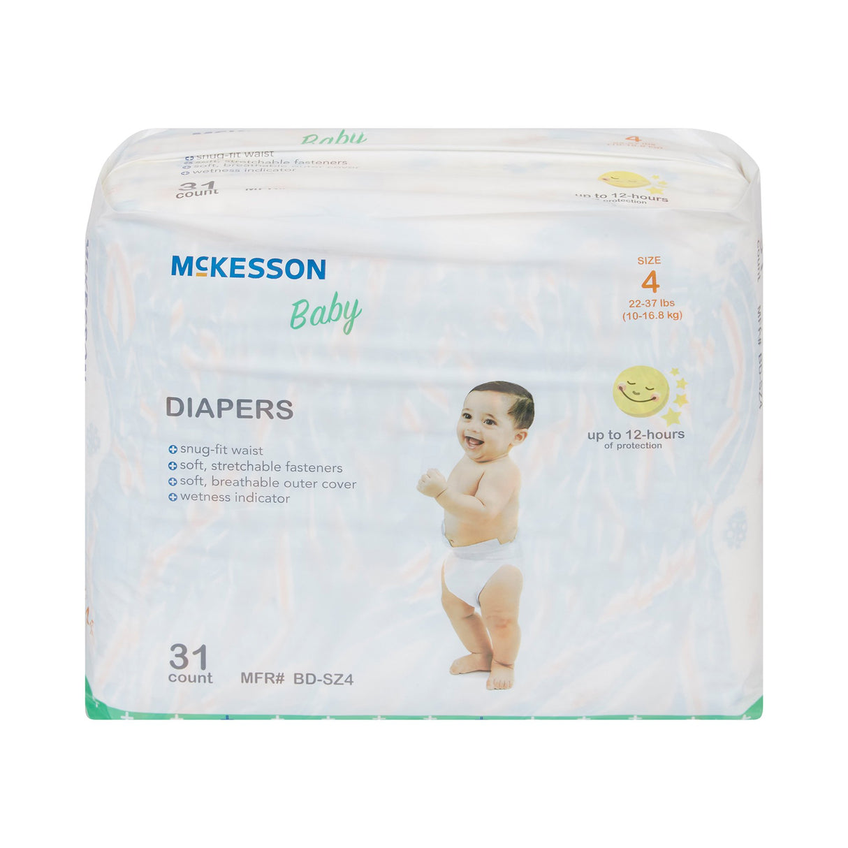 Unisex Baby Diaper McKesson Size 4 Disposable Heavy Absorbency - BeHope