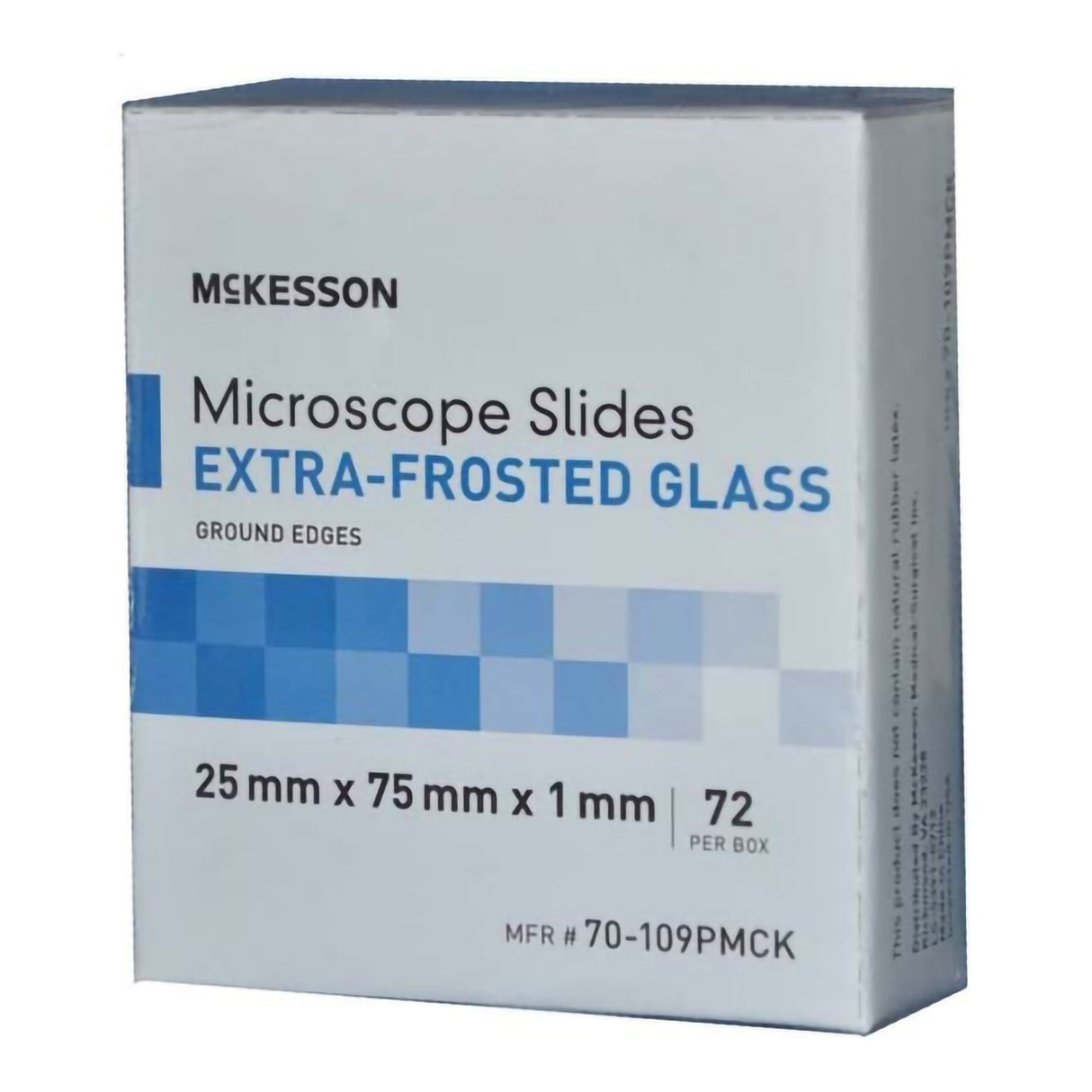 Microscope Slide McKesson 25 X 75 X 1 mm Extra-Frosted End - BeHope