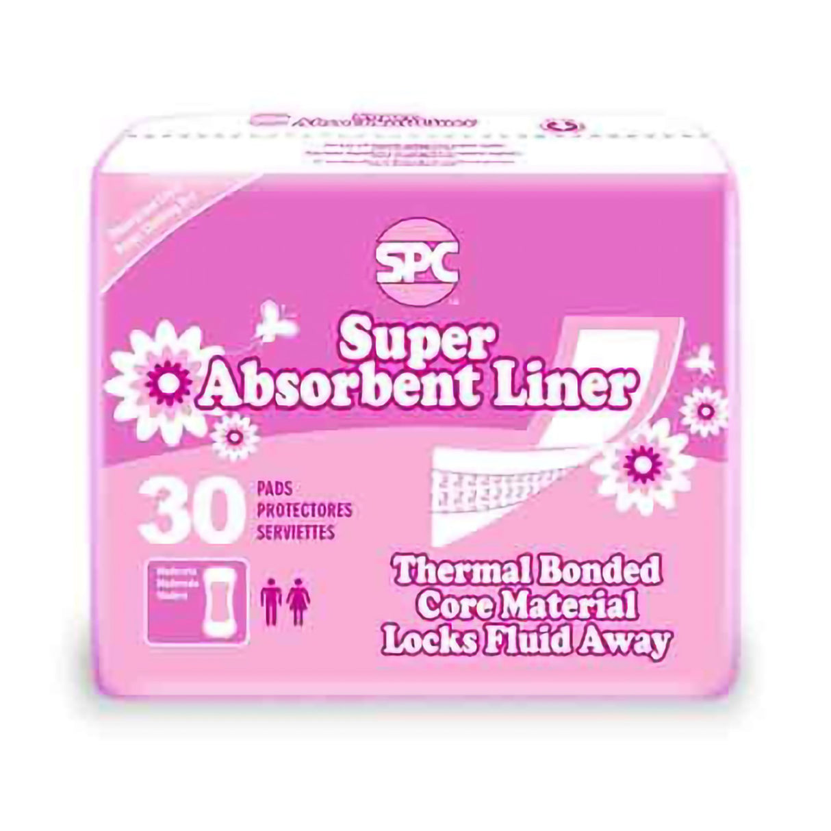 Incontinence Liner SPC 4 X 11 Inch Moderate Absorbency Thermal Bonded Core One Size Fits Most - BeHope