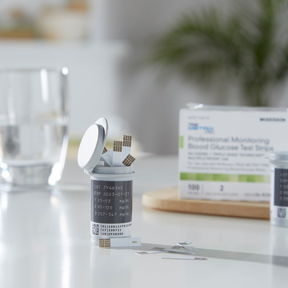 Blood Glucose Test Strips McKesson TRUE METRIX® PRO 100 Strips per Pack - BeHope