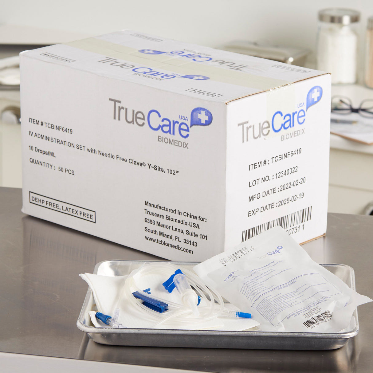 IV Pump Set McKesson Pump 1 Port 10 Drops / mL Drip Rate Without Filter 102 Inch Tubing Solution Without Flow Regulator - BeHope