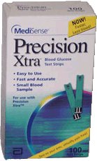 Blood Glucose Test Strips Precision Xtra® 100 Strips per Pack - BeHope