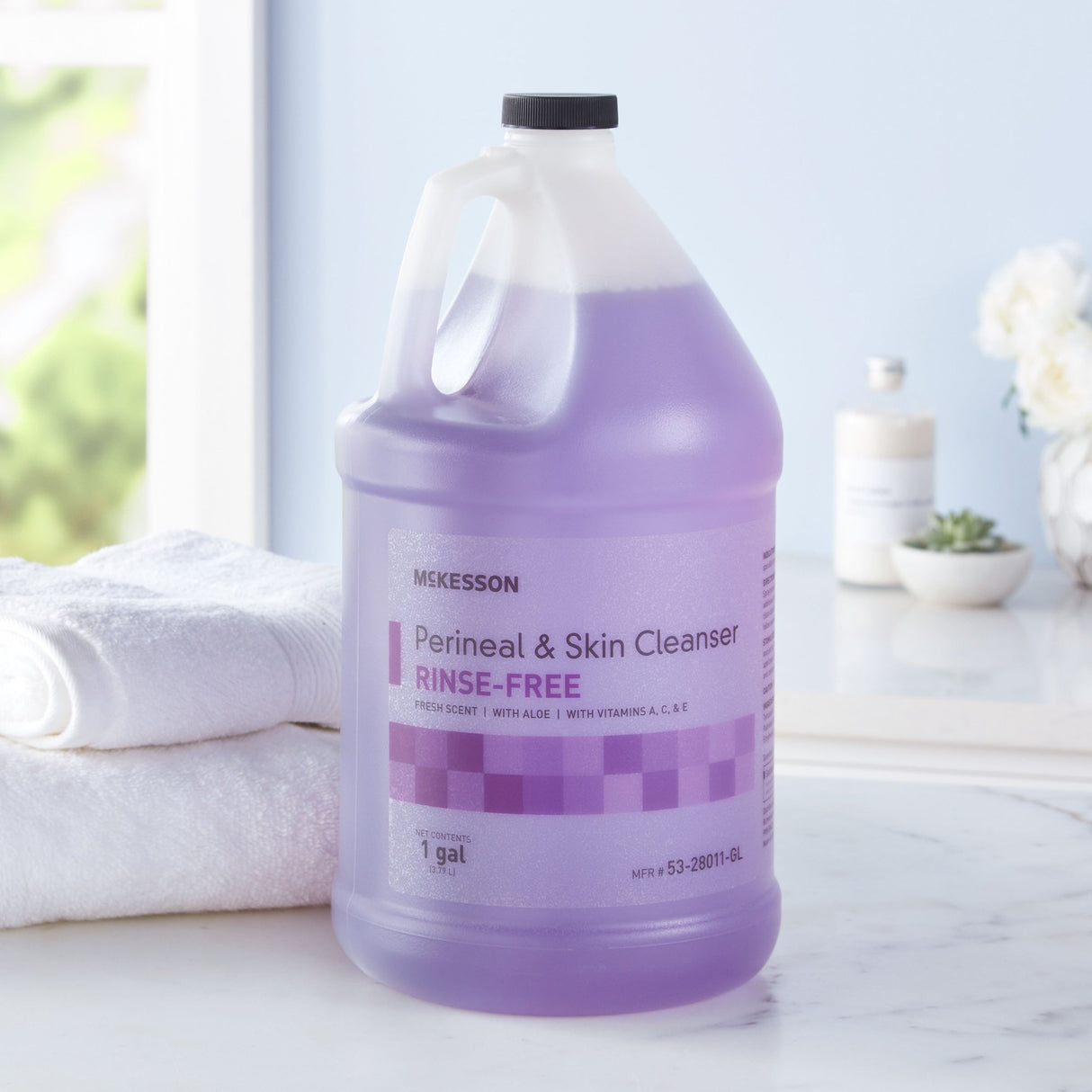 Rinse-Free Perineal Wash McKesson Liquid 1 gal. Jug Fresh Scent - BeHope
