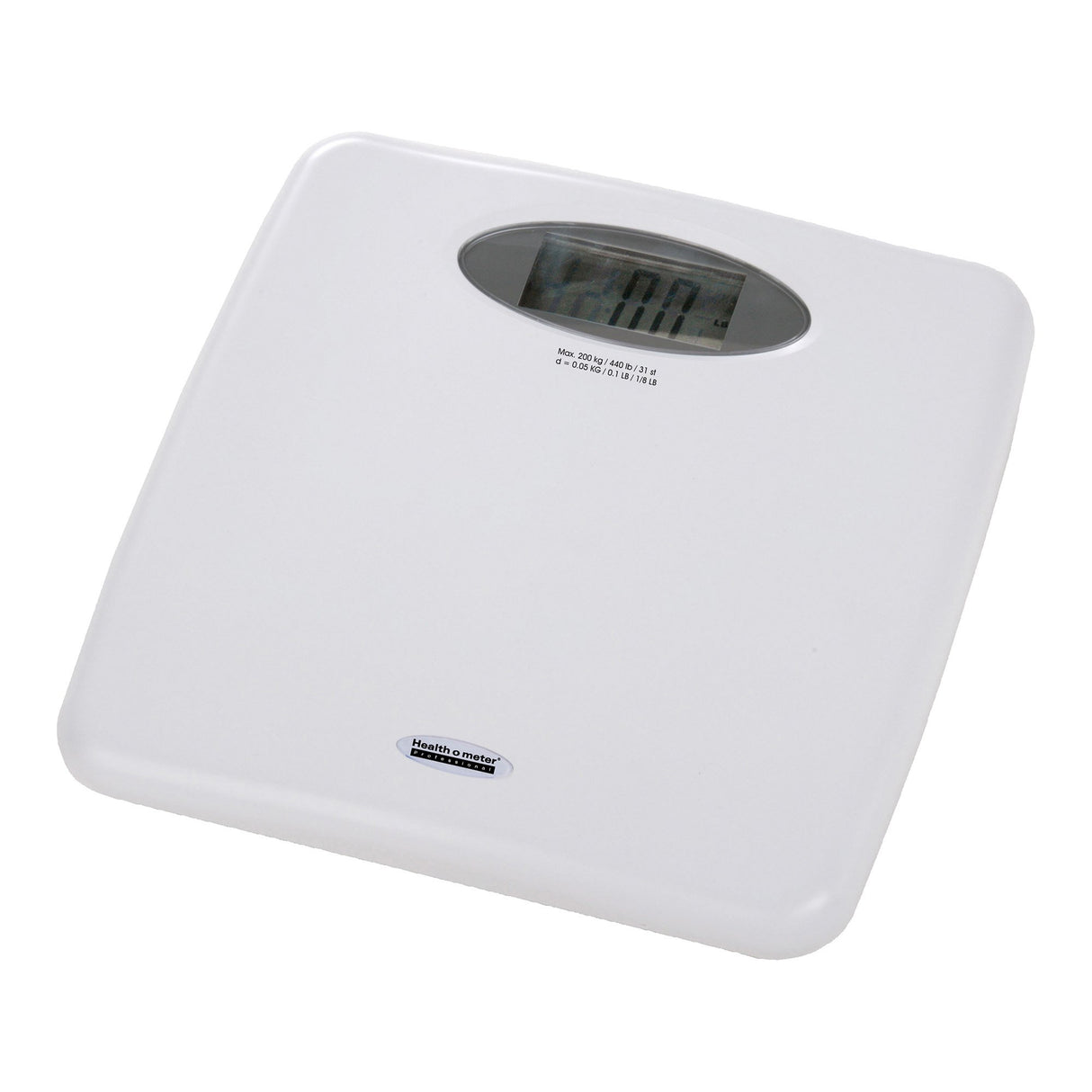 Floor Scale Health O Meter® Digital Display 440 lbs. / 200 kg Capacity White Battery Operated - BeHope