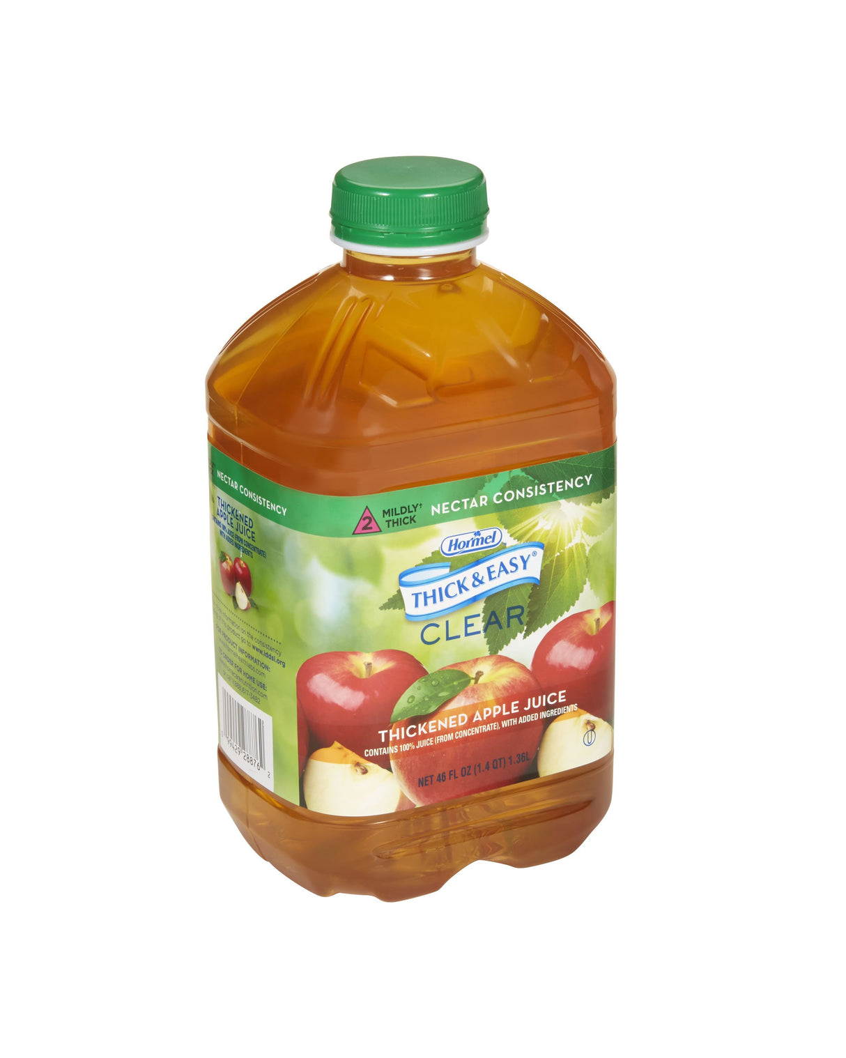 Thickened Beverage Thick & Easy® 46 oz. Bottle Apple Flavor Liquid IDDSI Level 2 Mildly Thick - BeHope