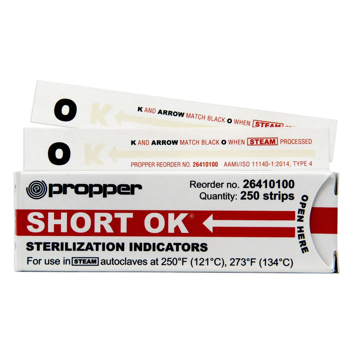 OK® Sterilization Chemical Indicator Strip Steam 4 Inch Length - BeHope