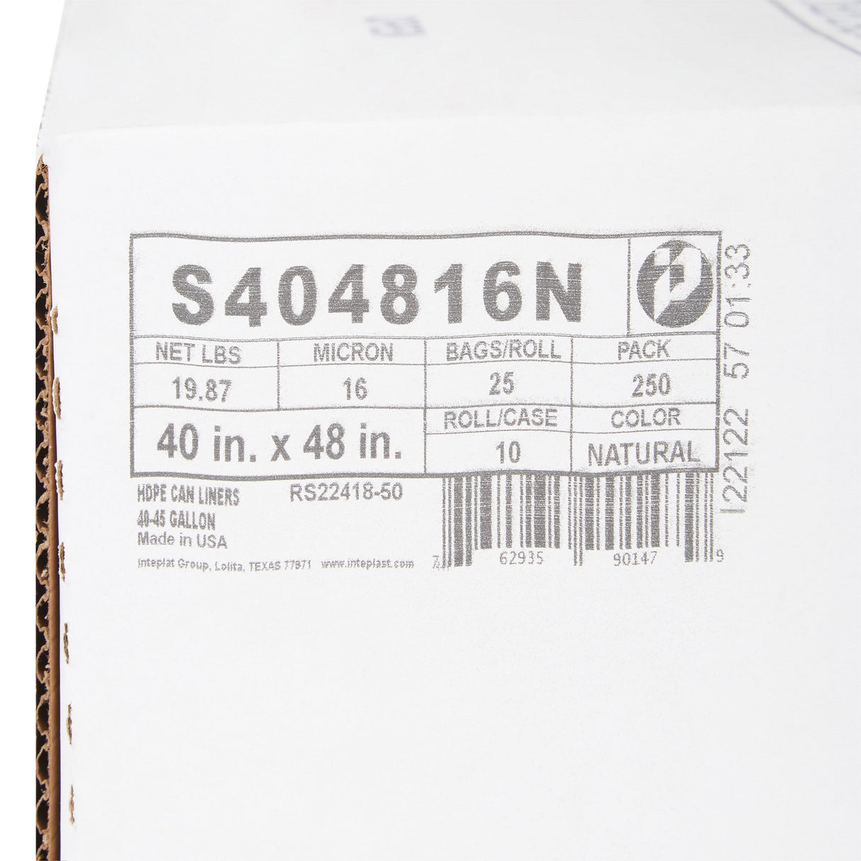 Trash Bag McKesson 45 gal. Clear HDPE 16 Mic. 40 X 48 Inch Star Seal Bottom Coreless Roll - BeHope