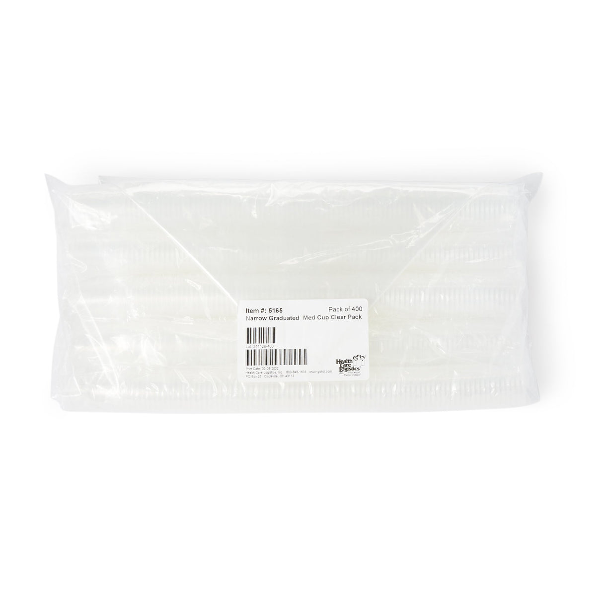 Medicine Cup Narrow 1 oz. Clear Plastic Disposable NonSterile - BeHope