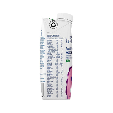 Pediatric Oral Supplement Kate Farms Pediatric Peptide 1.5 Plain Flavor 8.45 oz. Carton Liquid Organic Hydrolyzed Pea Protein - BeHope