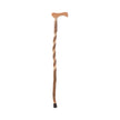 T-Handle Cane Brazos Twisted Wood 37 Inch Height Sassafras - BeHope