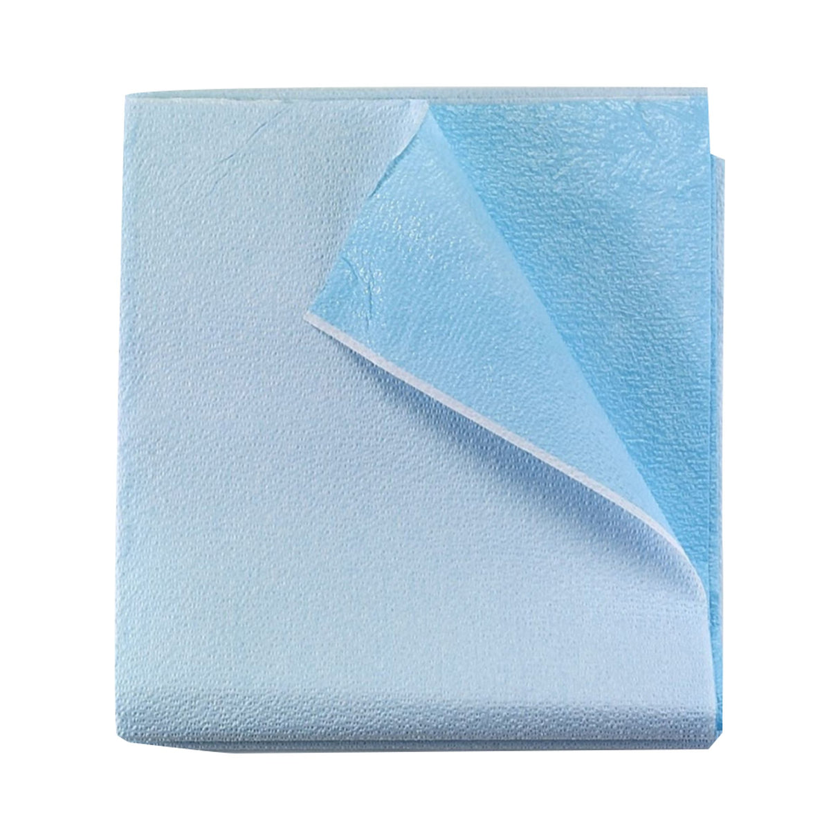 Stretcher Sheet Tidi® Everyday Flat 40 X 60 Inch Blue Tissue / Polyethylene Film Disposable - BeHope