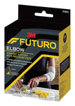 Elbow Support with Pressure Pads 3M™ Futuro™ Large Pull-On / Hook and Loop Strap Closure Sleeve Left or Right Elbow 11 to 12 Inch Elbow Circumference Gray - BeHope