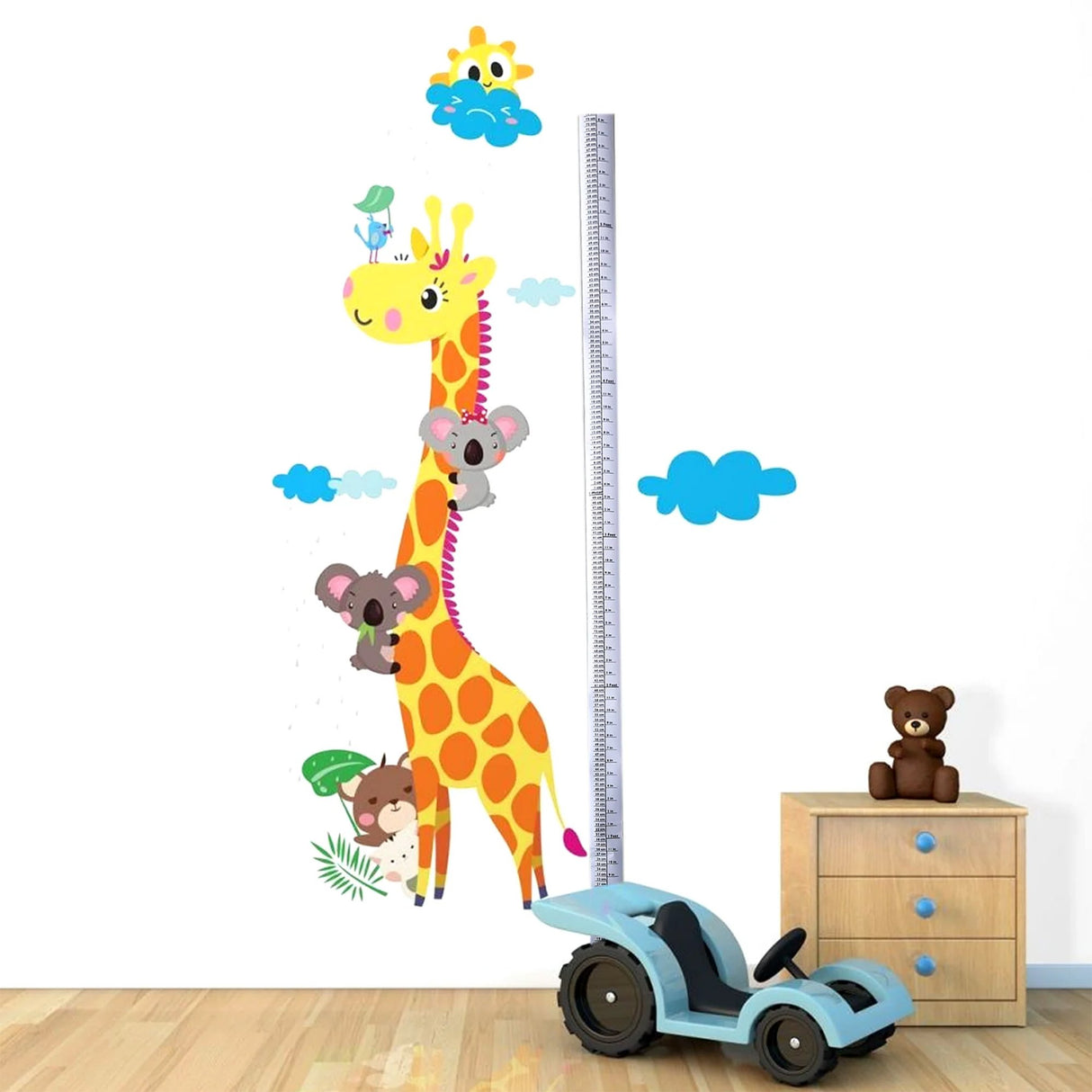 Height Chart Pedia Pals® 7 Foot Height Laminated - BeHope