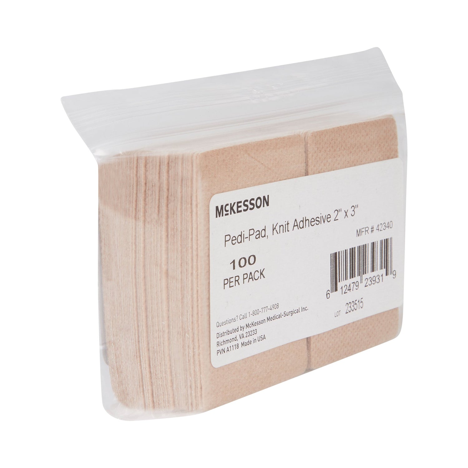 Protective Pad McKesson One Size Fits Most Adhesive Foot - BeHope