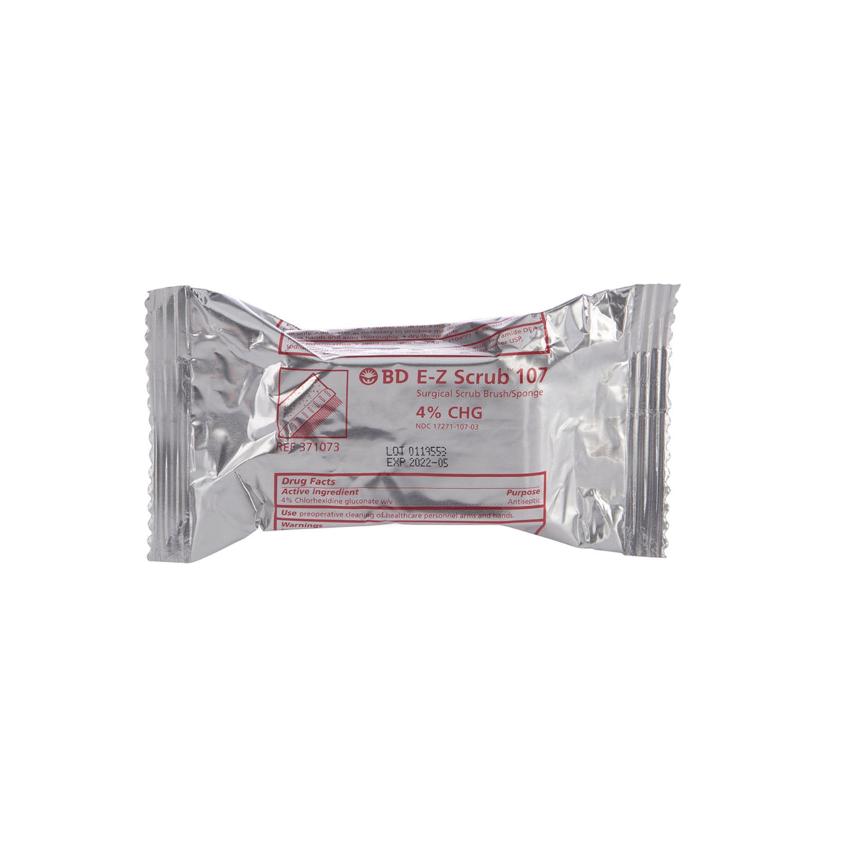 Impregnated Scrub Brush BD E-Z Scrub™ Polyethylene Bristles / Sponge Red - BeHope