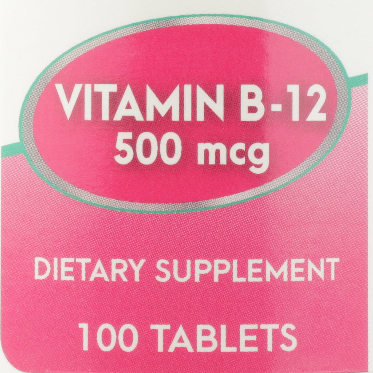 Vitamin Supplement Geri-Care® Vitamin B12 500 mcg Strength Tablet 100 per Bottle - BeHope