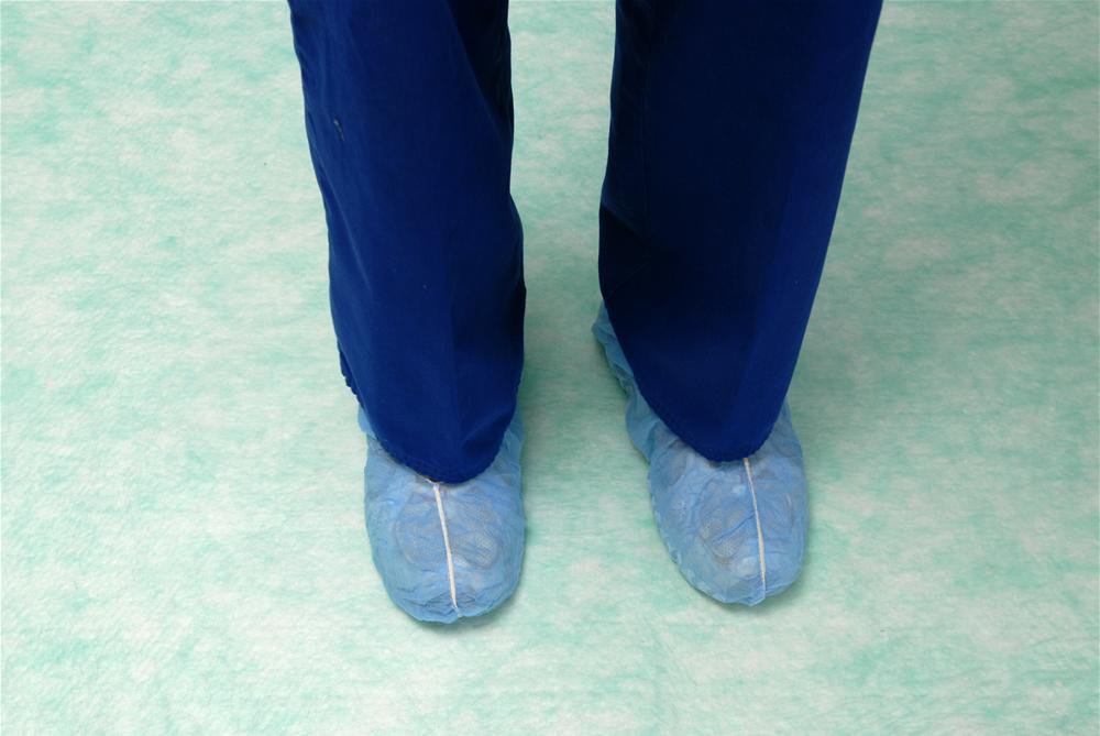 Absorbent Floor Mat SurgiSafe® Standard 28 X 40 Inch Green - BeHope